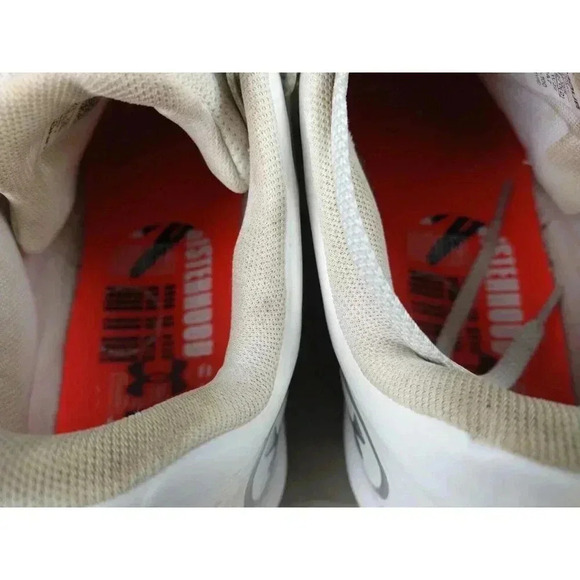 Under Armour Women's 10 Softball Shoe Cleats UA Glyde MT Charged White - Picture 8 of 11